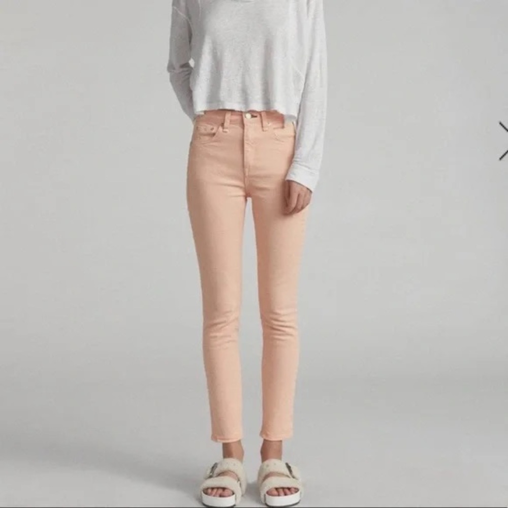 Rag & Bone Skinny Jeans Pink